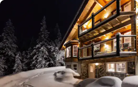 Sälengodset luxury winter chalet in Sälen – snowy exterior