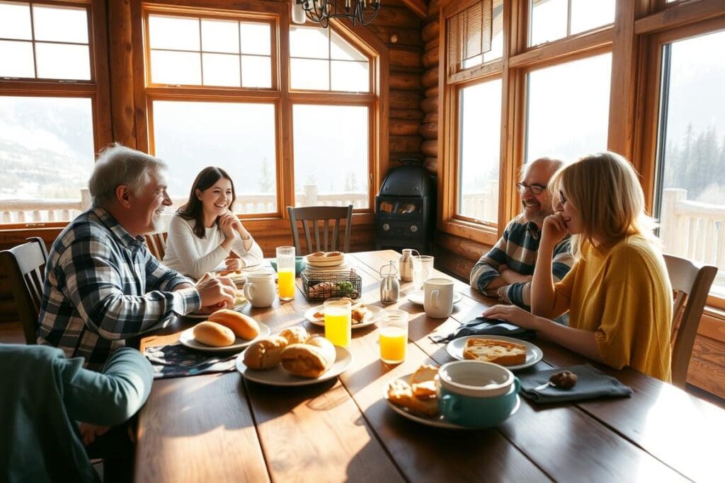 Brunch de clôture lors d'un week-end d'anniversaire en Sälen