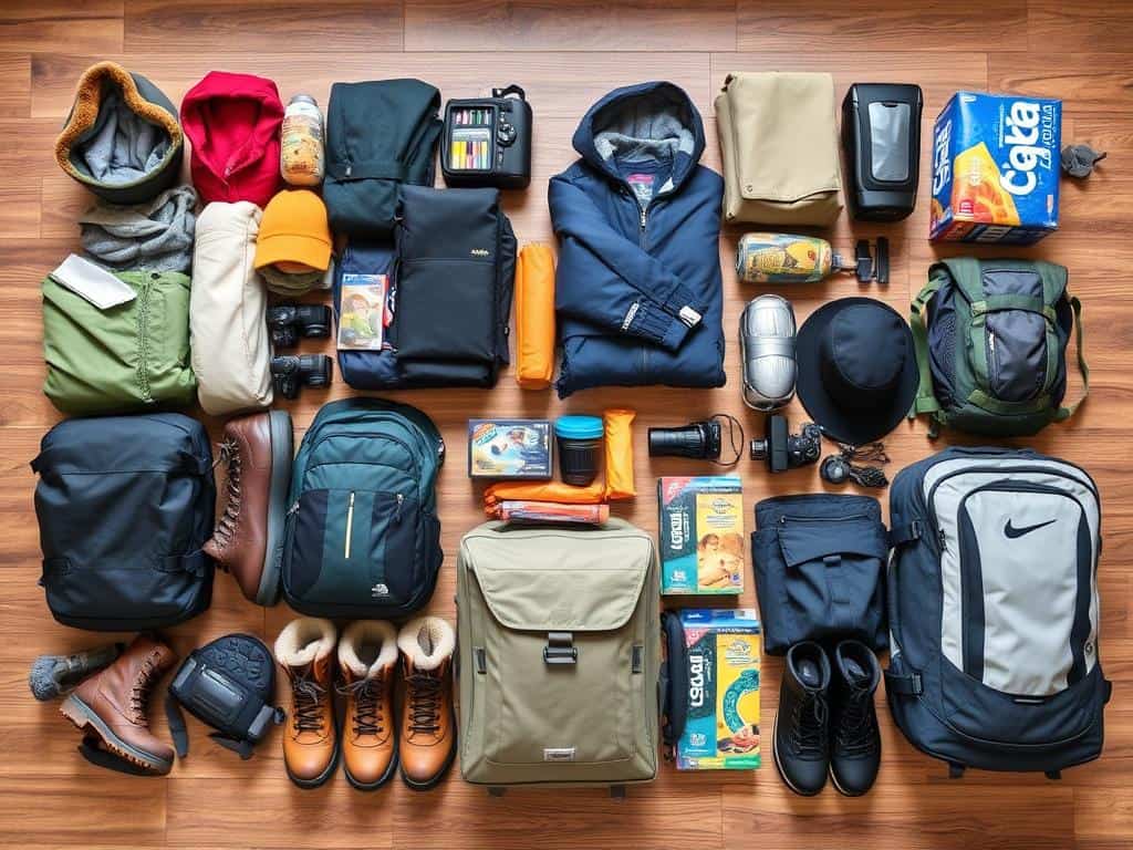 Packning för fjällsemester för kompisgänget i Sälen