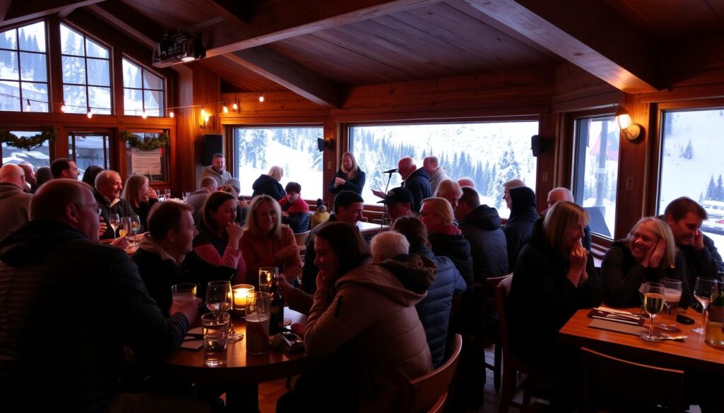 Afterski i Sälen med glada människor och levande musik
