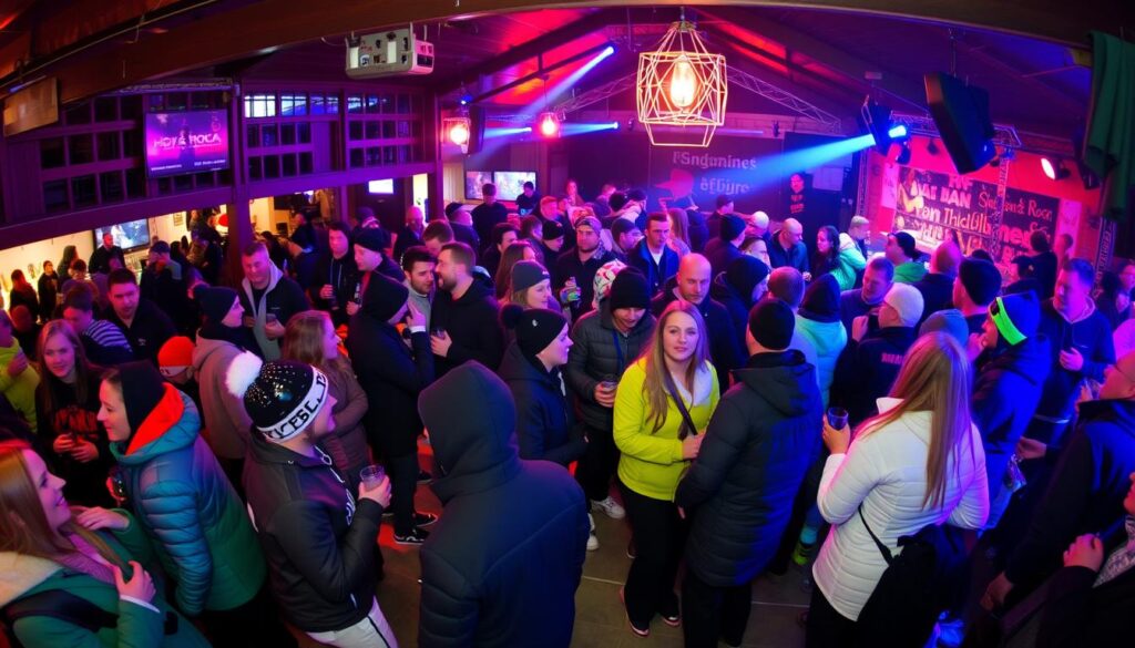 Livlig after ski på Högfjällshotellet under Ski & Rock Sälen