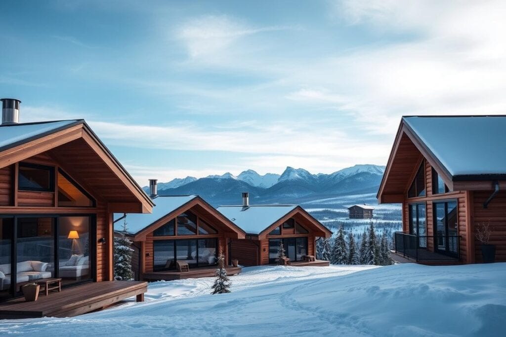 Moderna fjällstugor i Stöten med fantastisk utsikt över Sälenfjällen