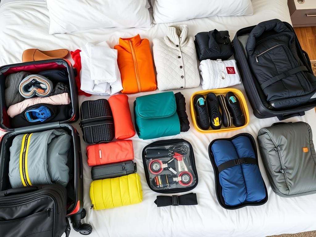 Smart packning för skidsemester i Sälen med organiserade kläder och utrustning