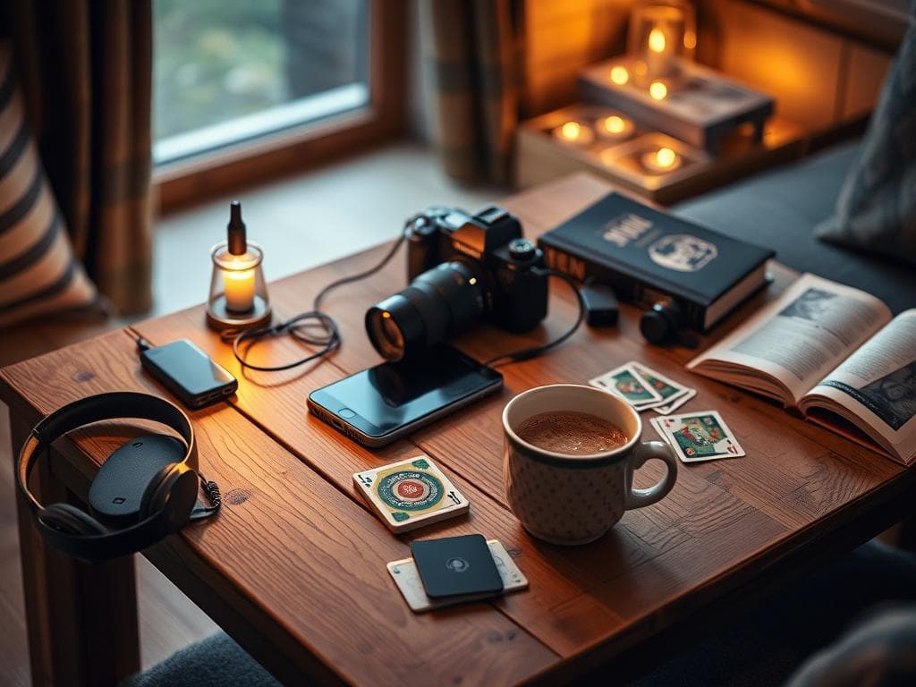 Teknikprylar och underhållning för kvällar i fjällstugan i Sälen