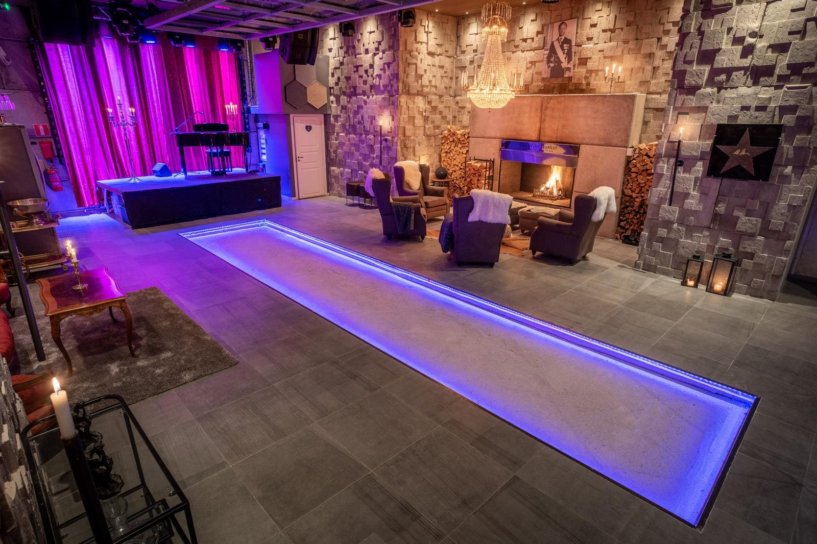 Elegant inredning med mysig atmosfär