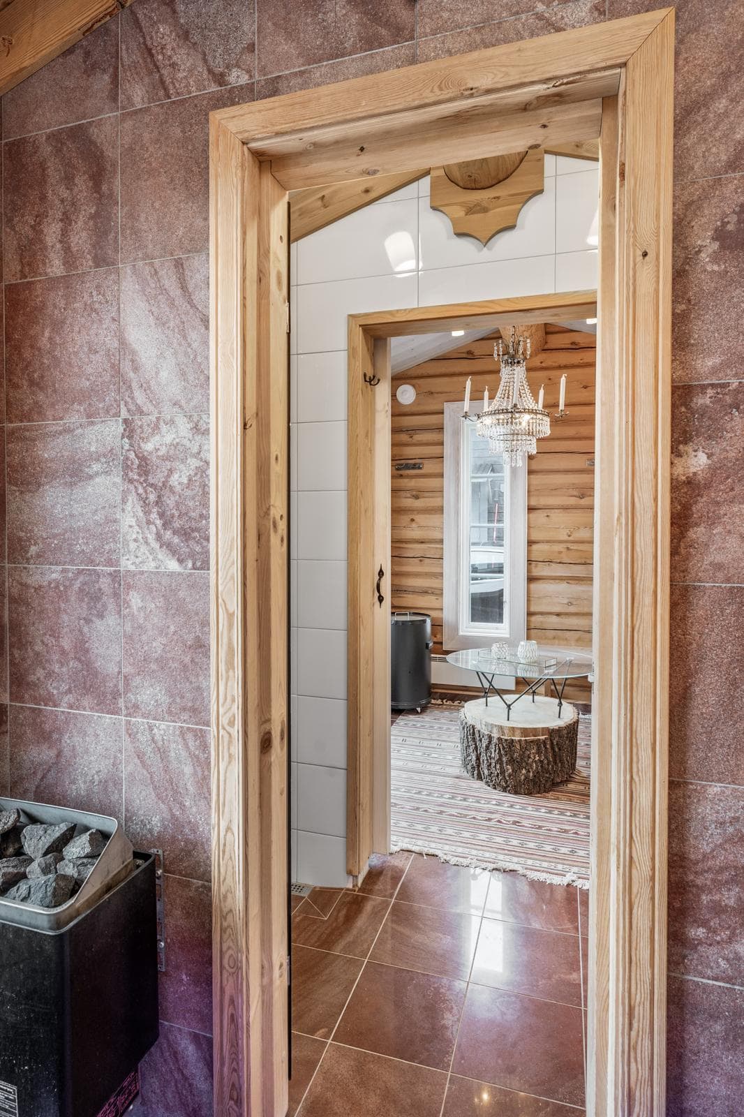 Ingång till ett mysigt rum