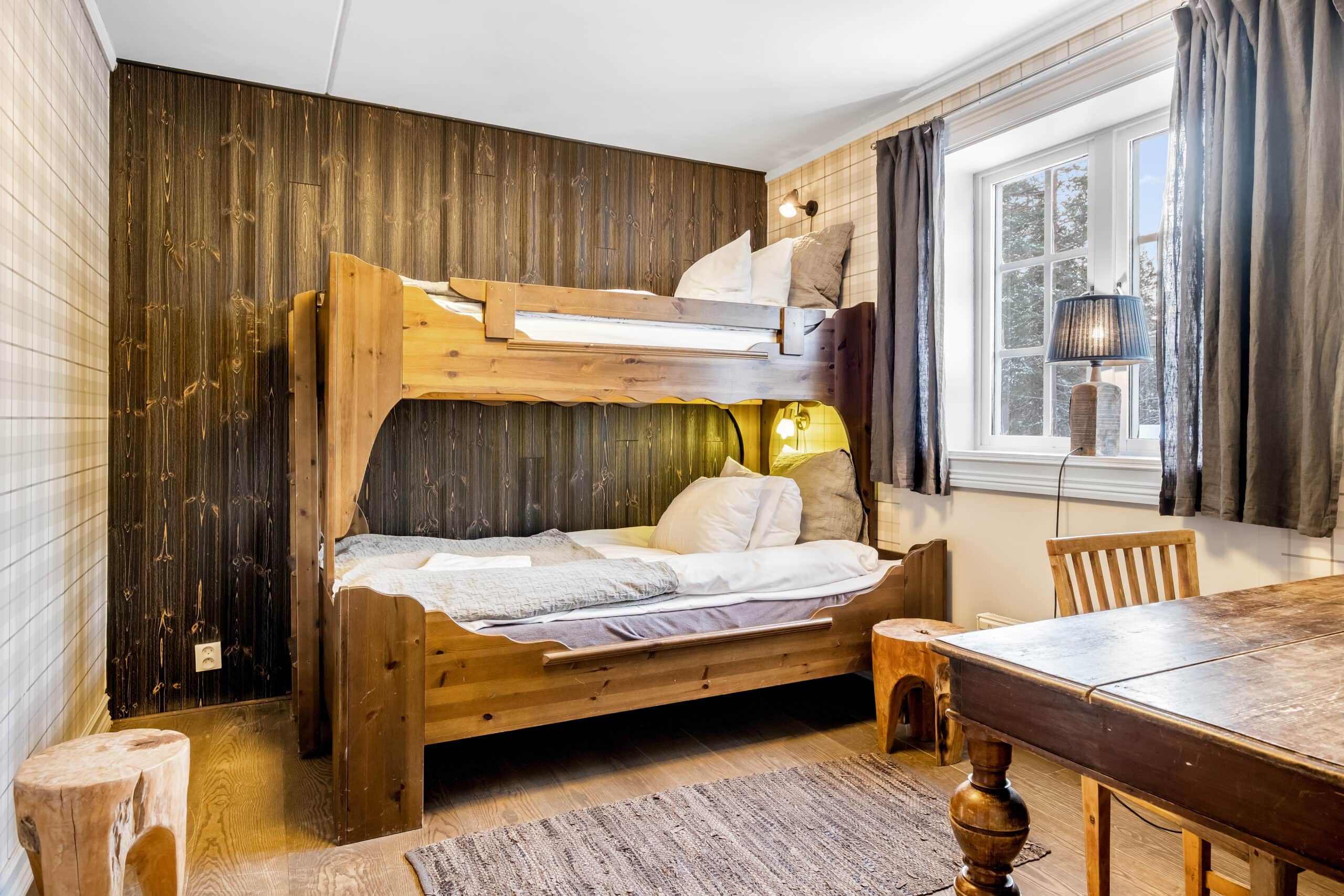 Sovrum i Gattarstugan i Sälen