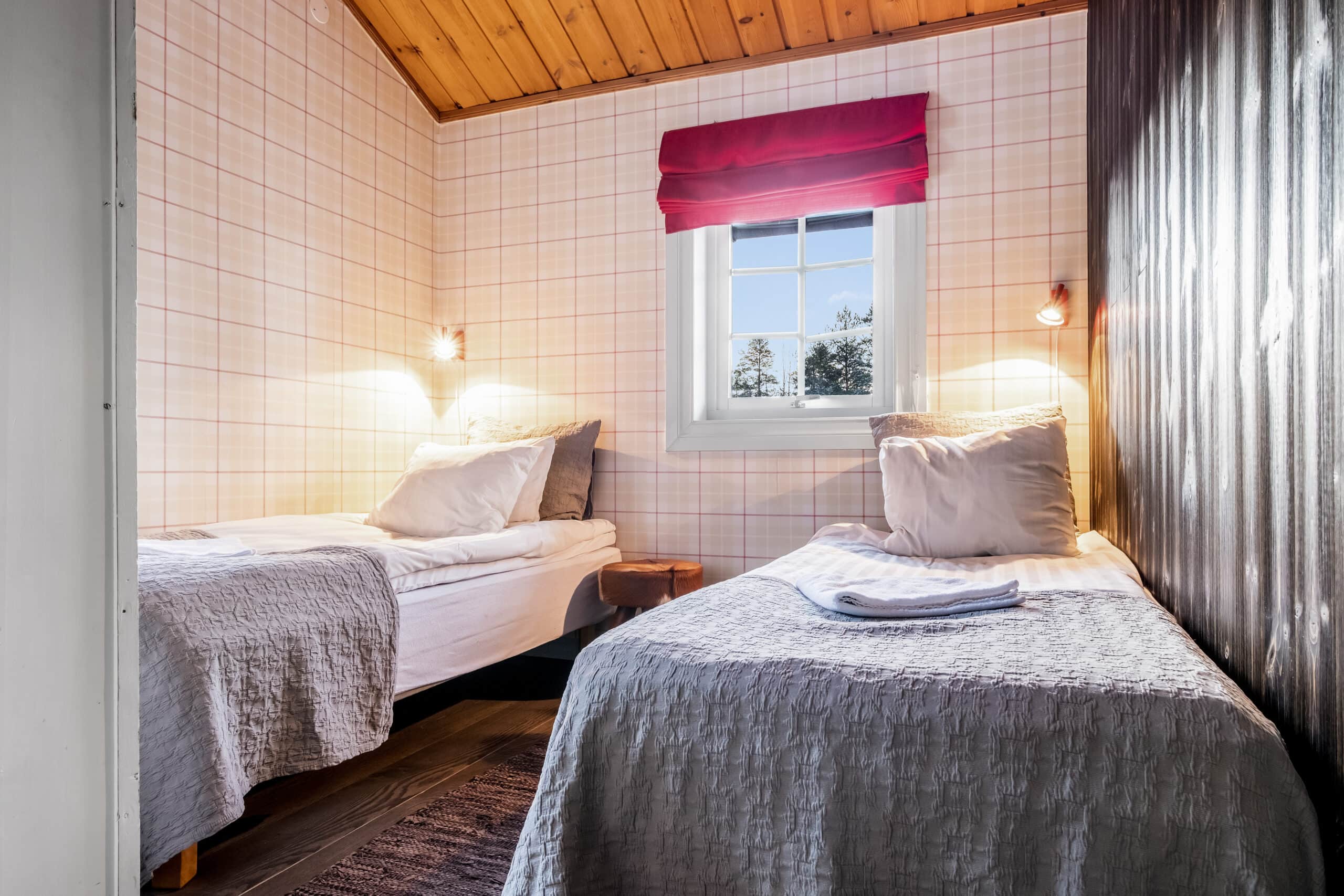 Sovrum i Gattarstugan i Sälen