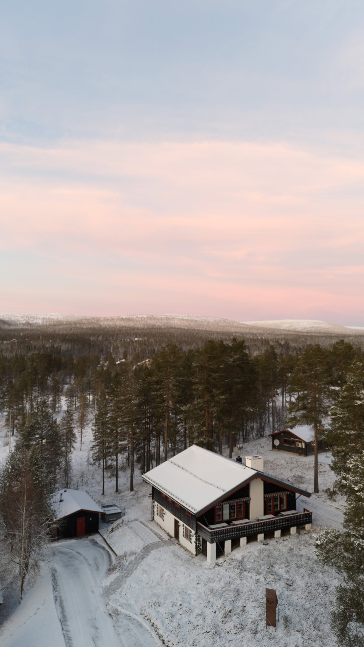 Vy över Gattarstugan nära Tandådalen