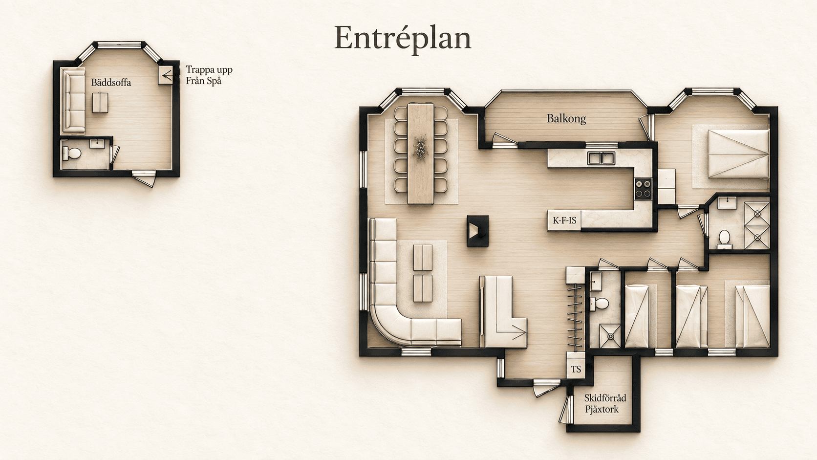 Sälengodset Entreplan
